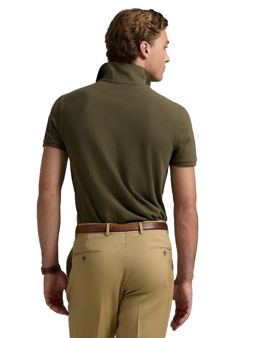 Polo Ralph Lauren Slim Fit polo groen pique katoen