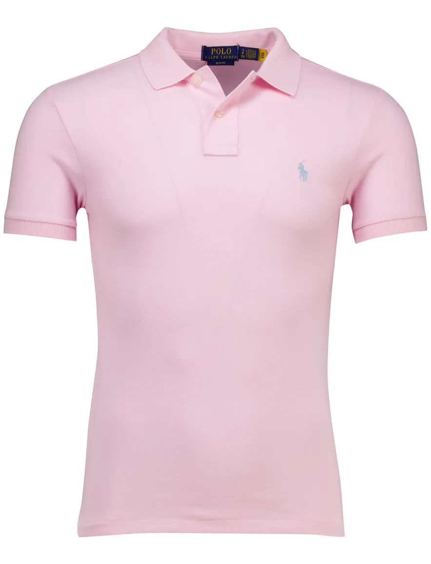 Polo Ralph Lauren polo roze katoen slim fit