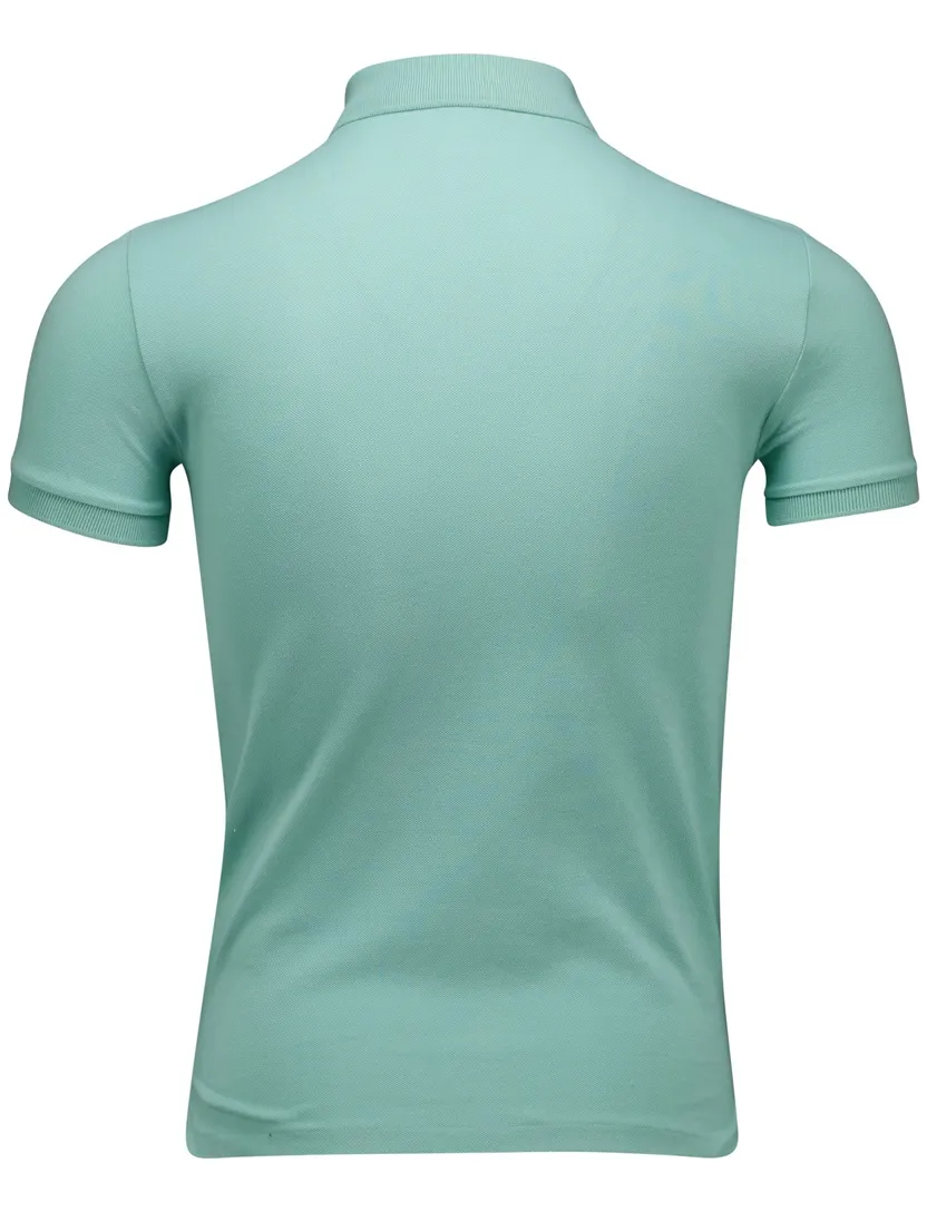 Turquiose poloshirt korte mouw Polo Ralph Lauren Slim Fit