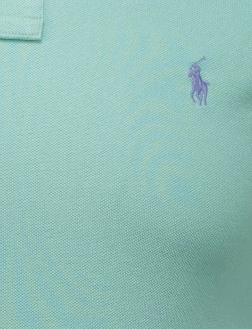 poloshirt korte mouw groen Polo Ralph Lauren Slim Fit