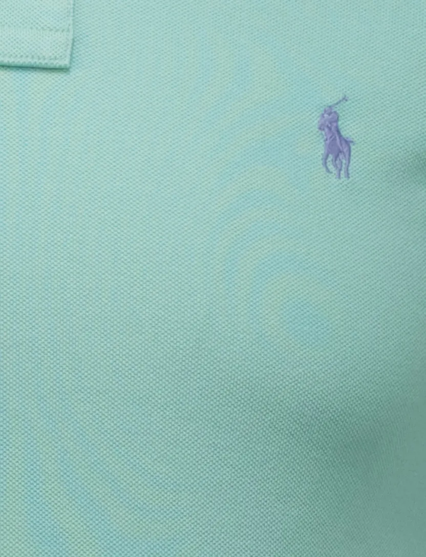 Turquiose poloshirt korte mouw Polo Ralph Lauren Slim Fit