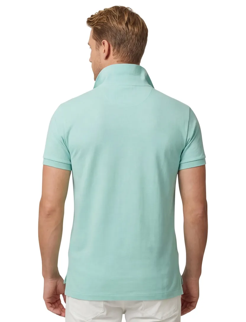 Turquiose poloshirt korte mouw Polo Ralph Lauren Slim Fit