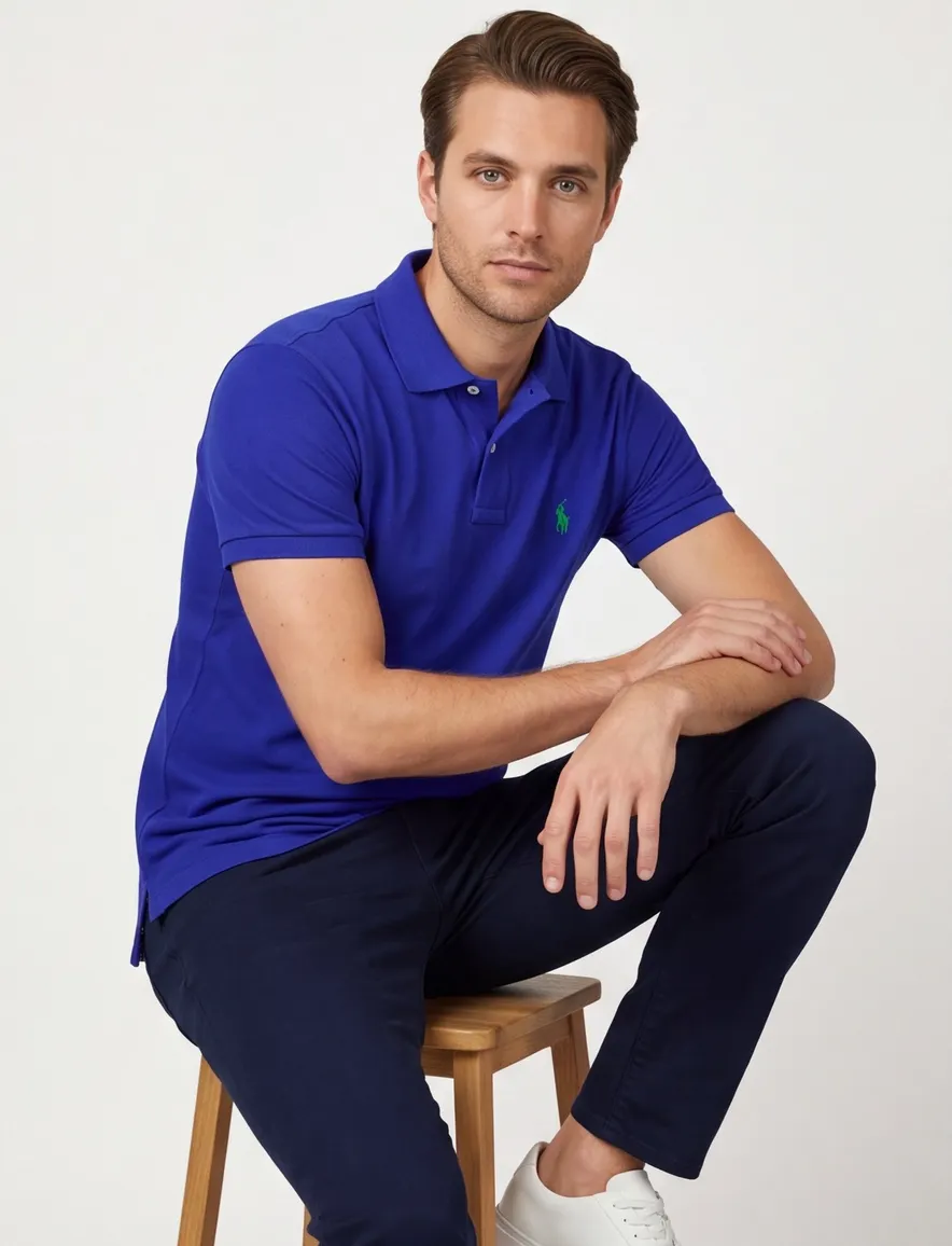 Polo Ralph Lauren polo effen blauw
