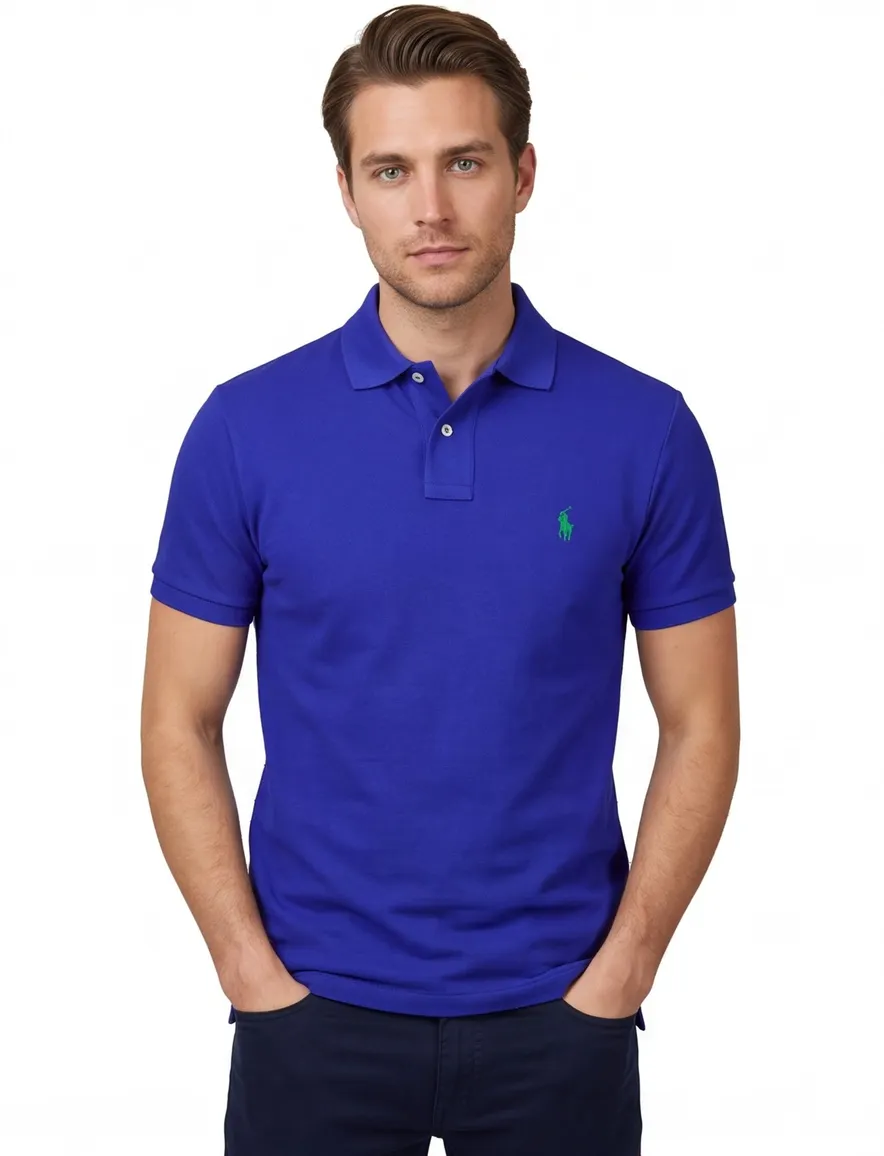Polo Ralph Lauren polo blauw effen