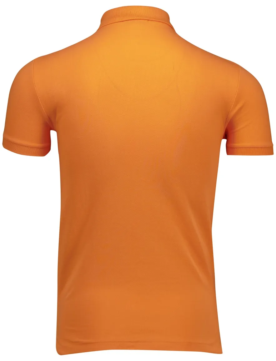 Polo Ralph Lauren polo effen oranje slim fit