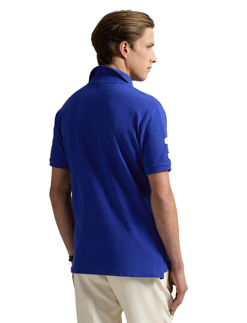 katoenen Polo Ralph Lauren polo blauw effen