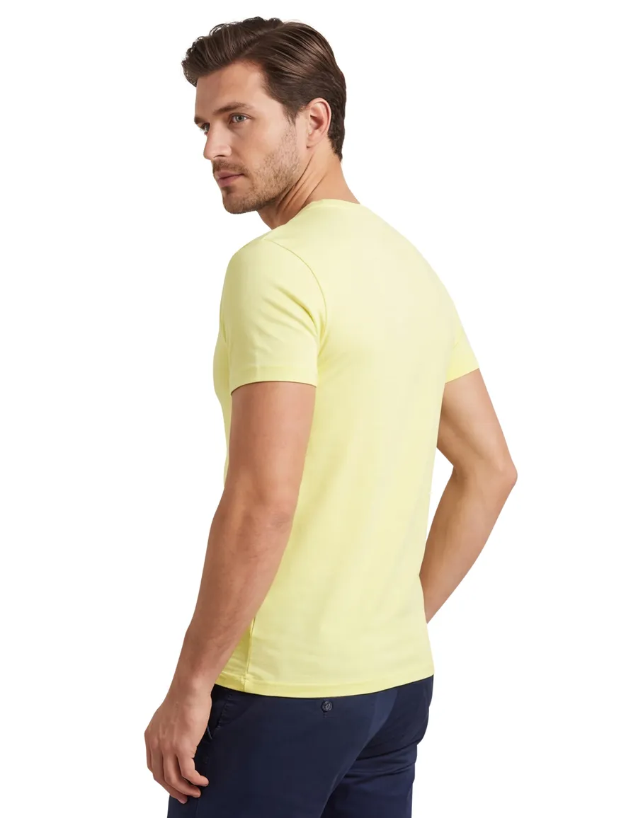 Polo Ralph Lauren custom slim fit t-shirt geel
