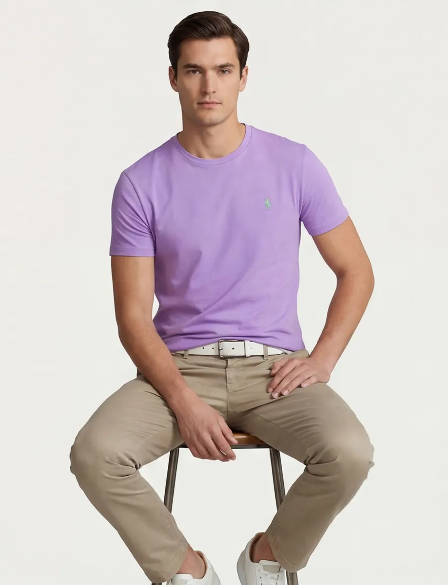Polo Ralph Lauren custom slim fit t-shirt paars