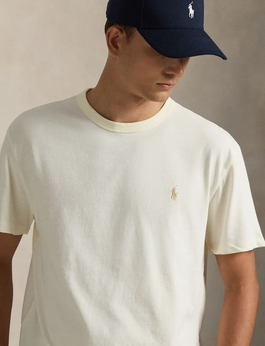 Polo Ralph Lauren wijde fit t-shirt crème katoen