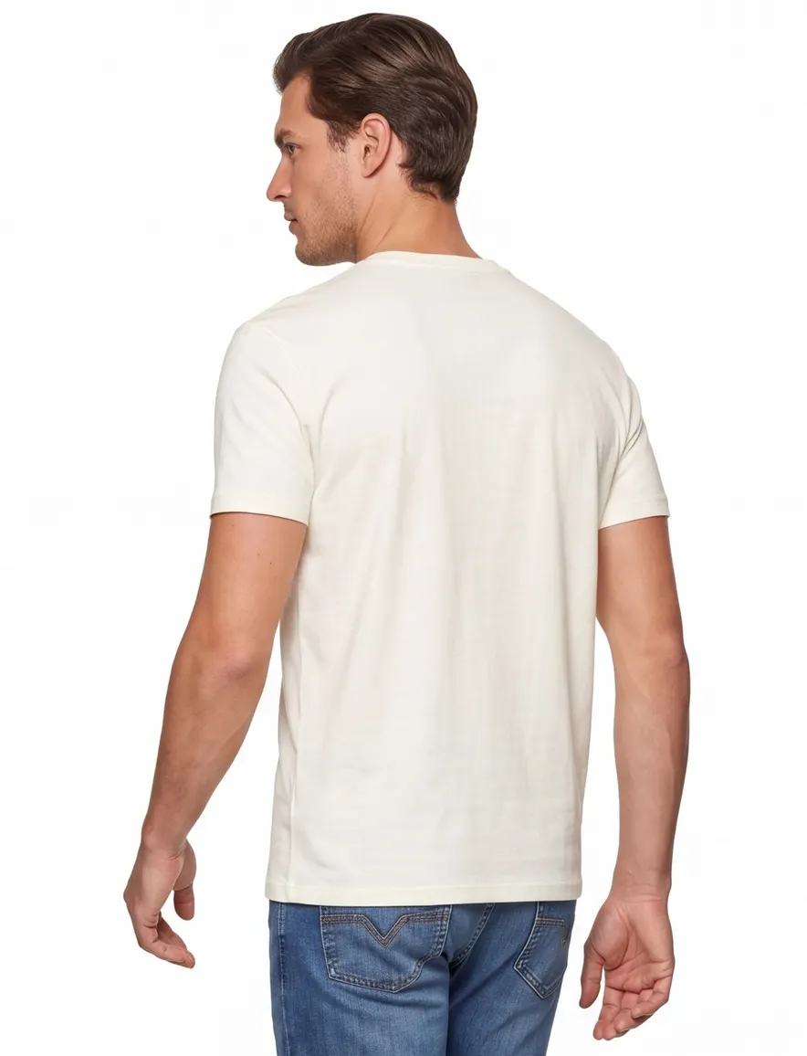 Polo Ralph Lauren classic fit t-shirt crème katoen