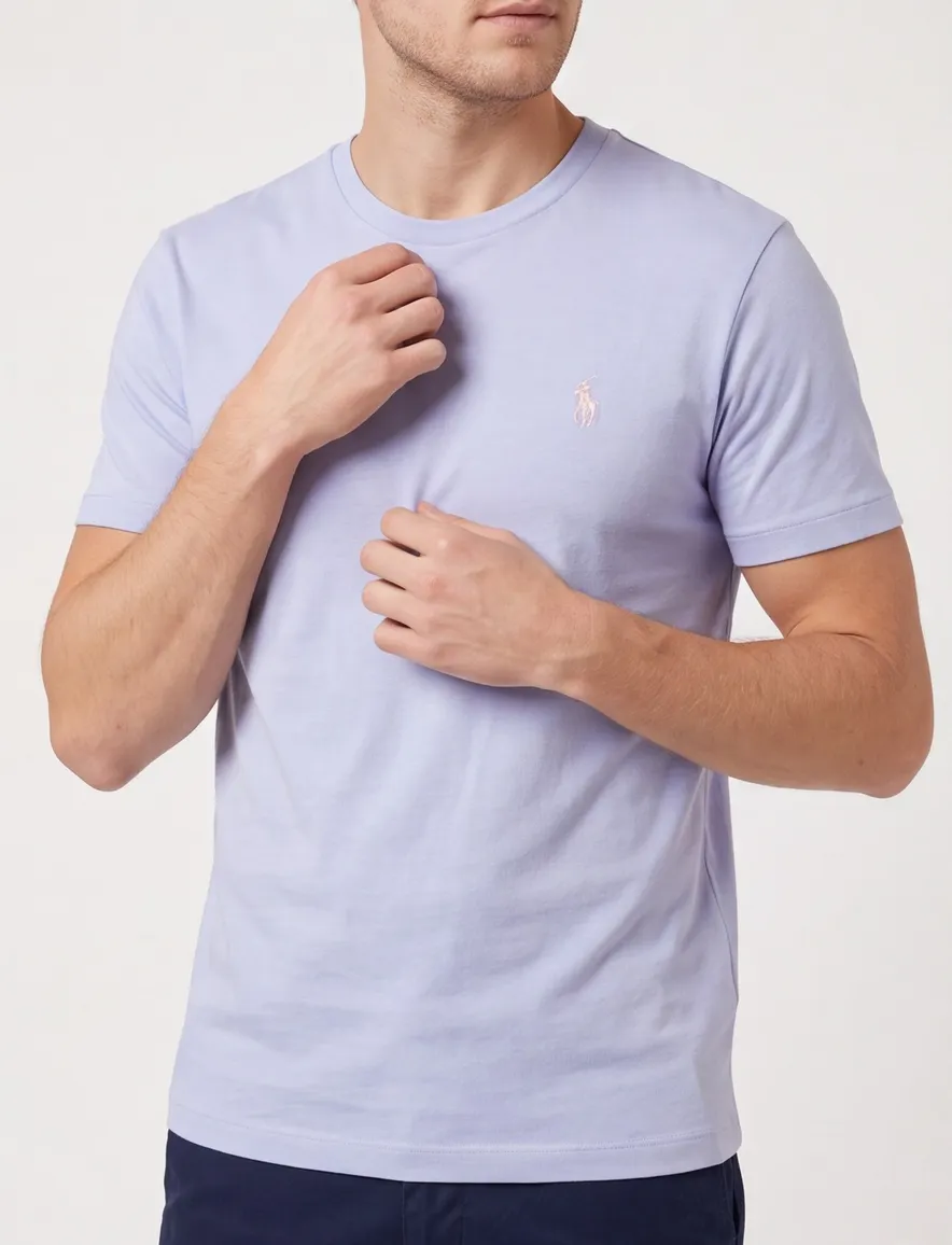 Polo Ralph Lauren custom slim fit t-shirt blauw