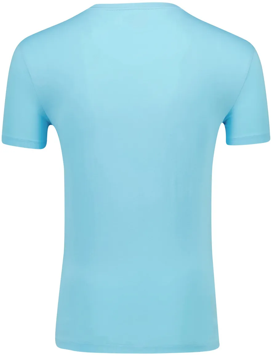 Polo Ralph Lauren custom slim fit tee lichtblauw