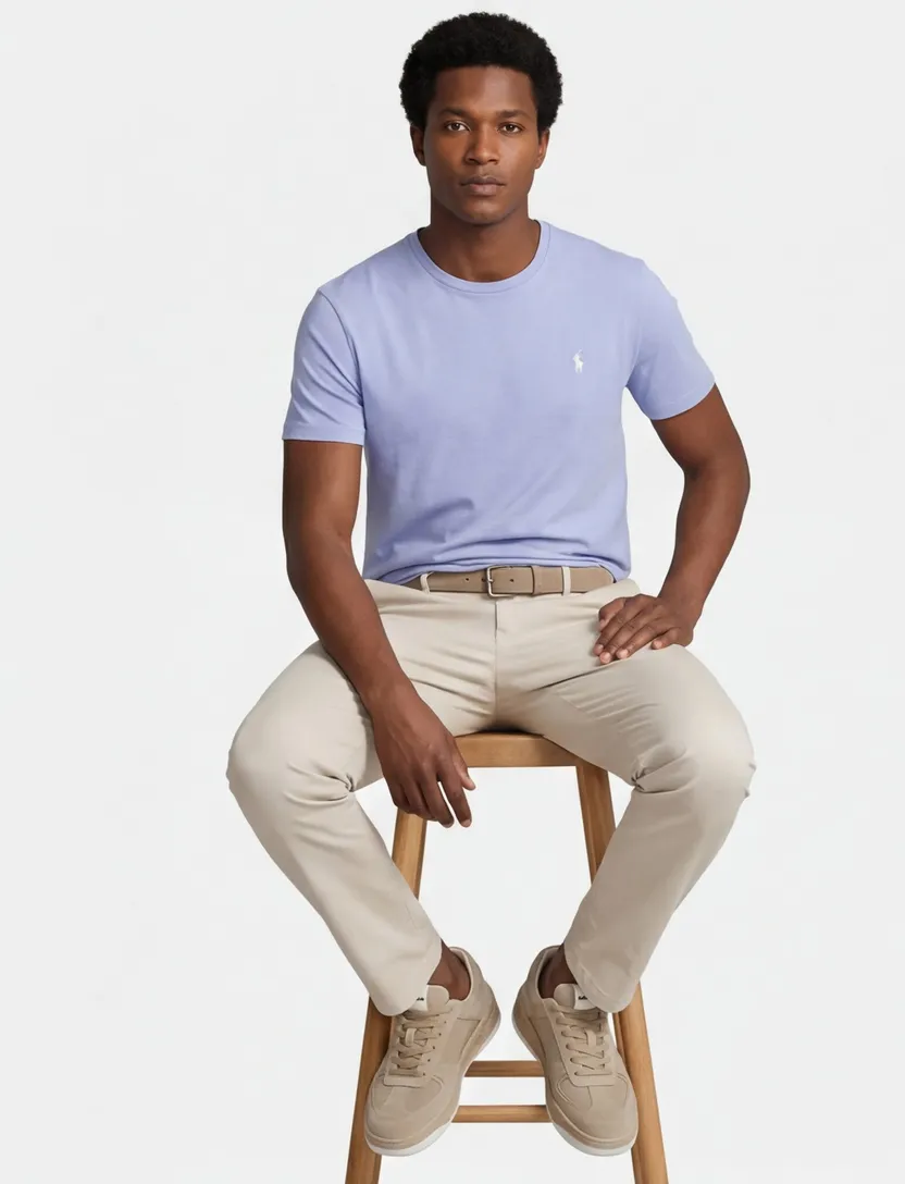 Polo Ralph Lauren t-shirt blauw ronde hals korte mouw