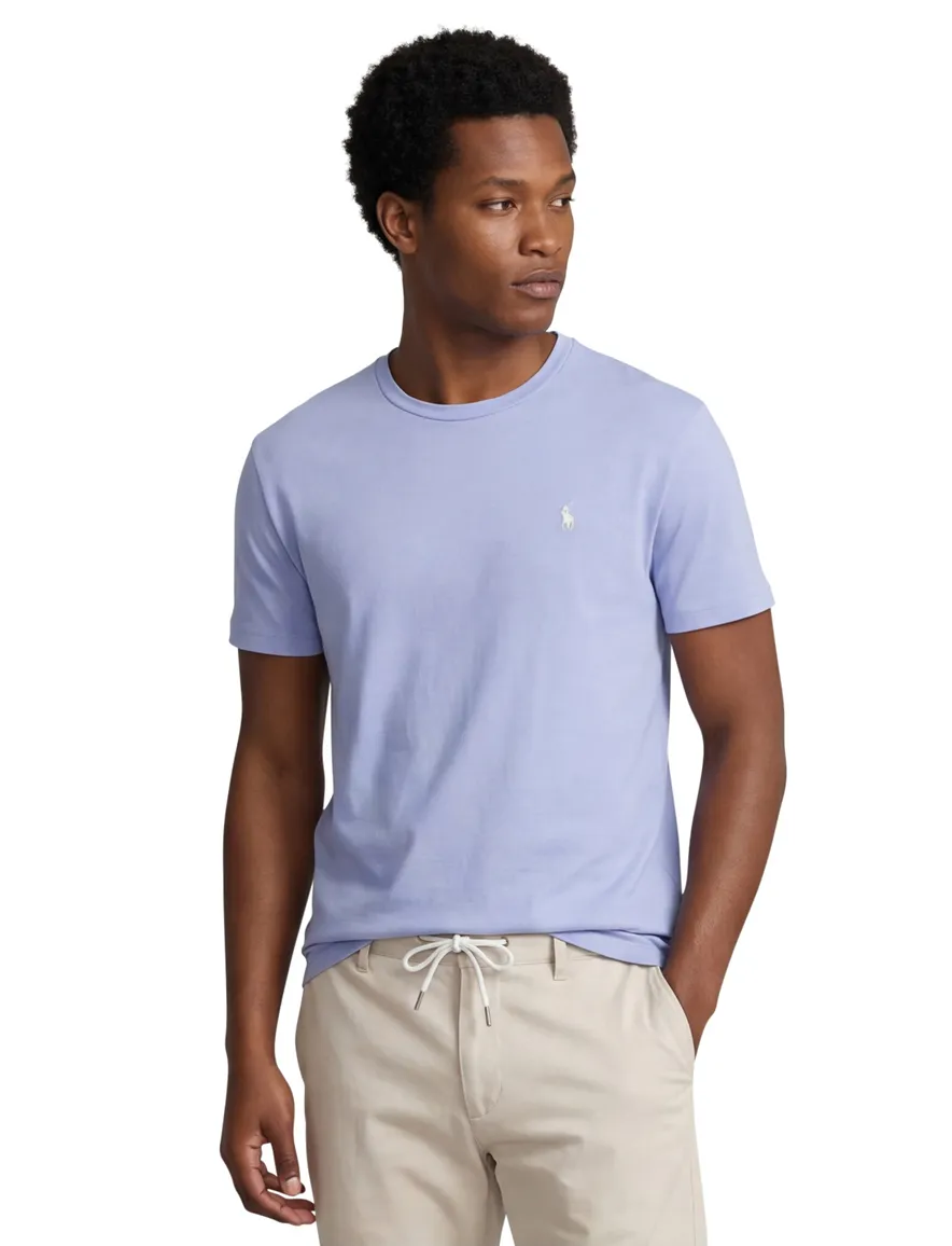 Polo Ralph Lauren t-shirt blauw ronde hals effen
