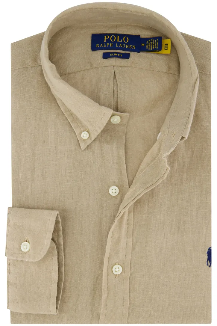 Polo Ralph Lauren overhemd camel button-down linnen