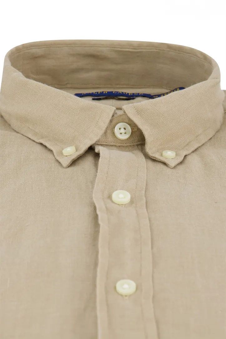 Polo Ralph Lauren overhemd camel button-down linnen