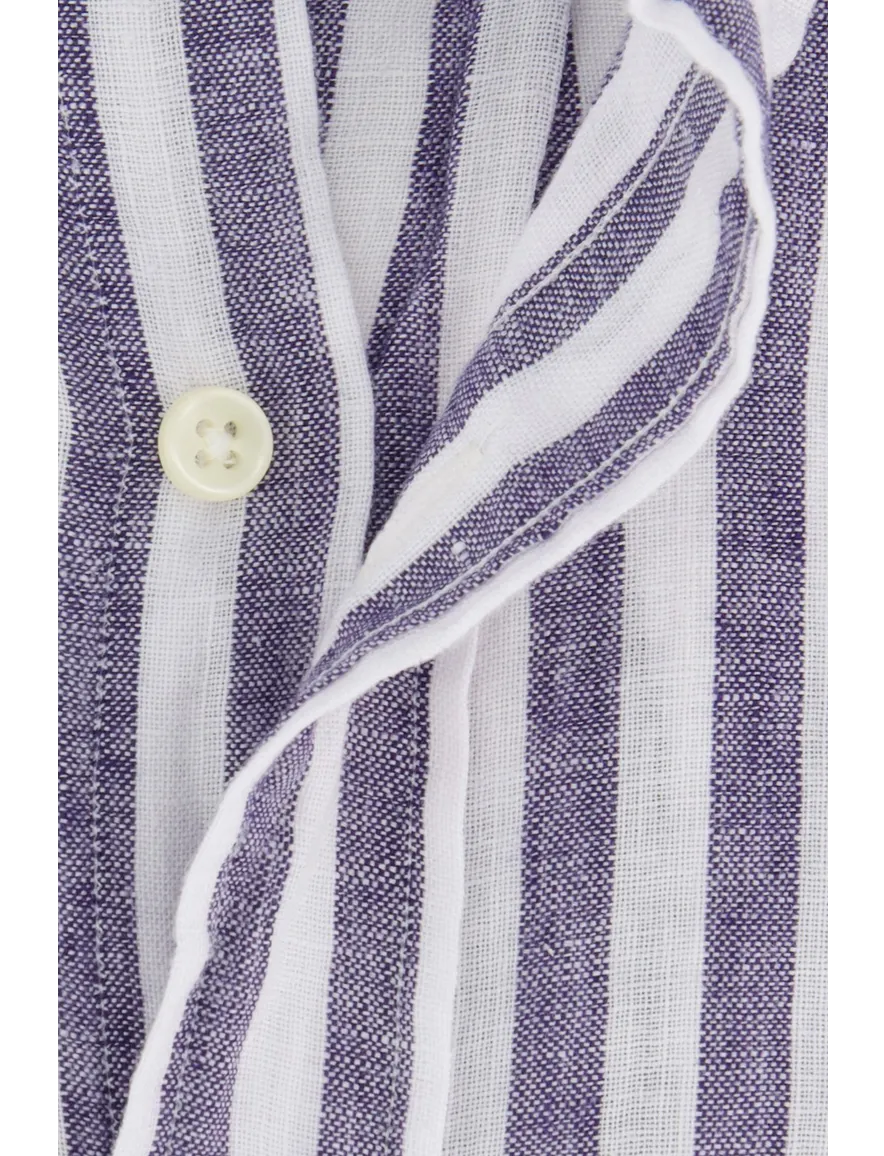 Polo Ralph Lauren overhemd navy wit linnen