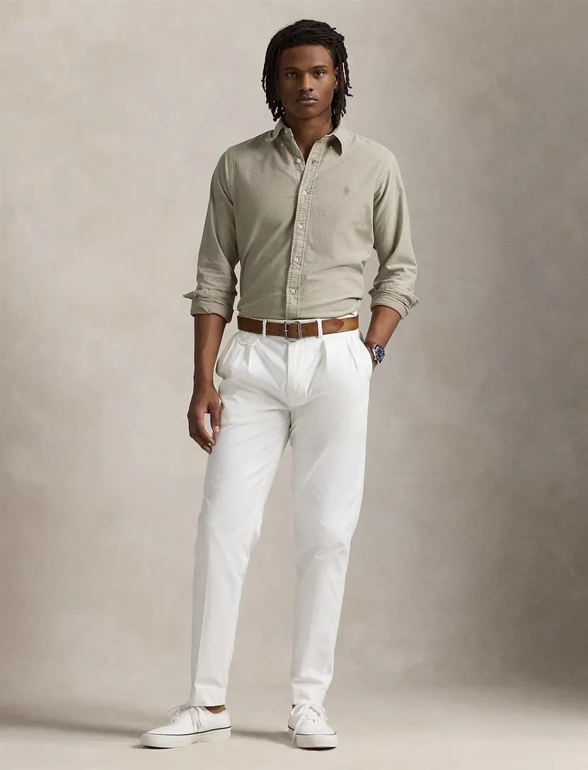 new olive overhemd Polo Ralph Lauren