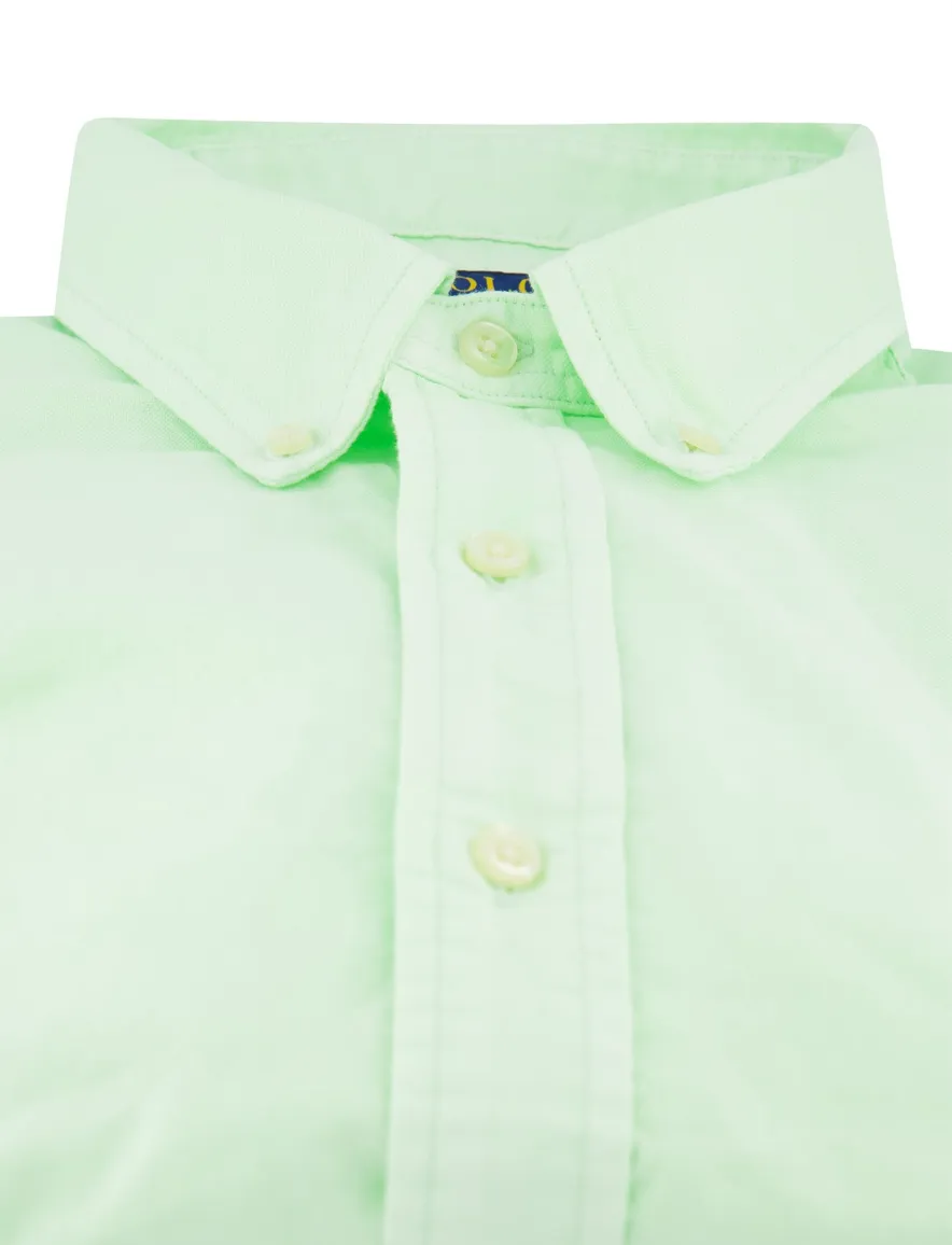 Polo Ralph Lauren overhemd groen custom fit lange mouw