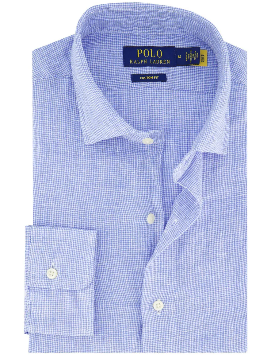 Polo Ralph Lauren Custom Fit overhemd blauw wit