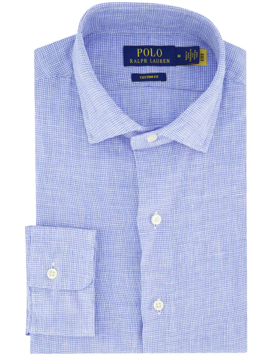 Polo Ralph Lauren Custom Fit overhemd blauw wit