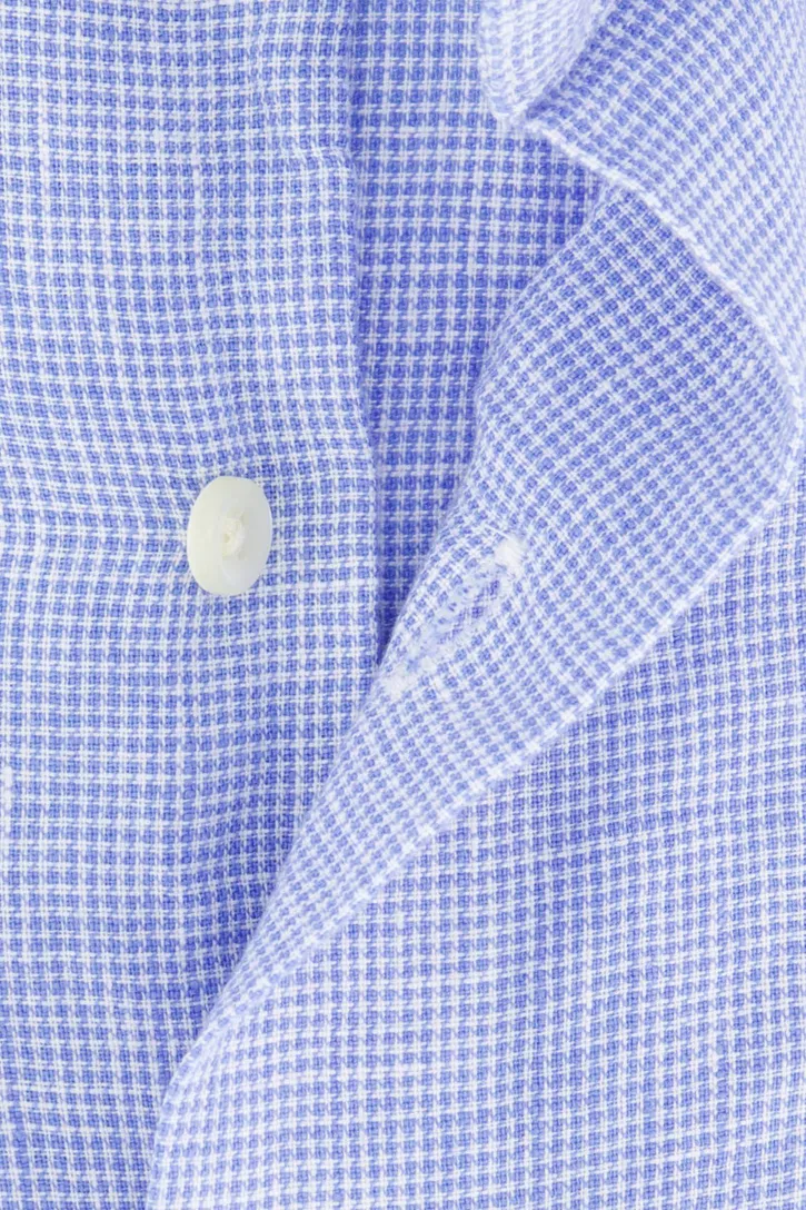 Polo Ralph Lauren Custom Fit overhemd blauw wit linnen
