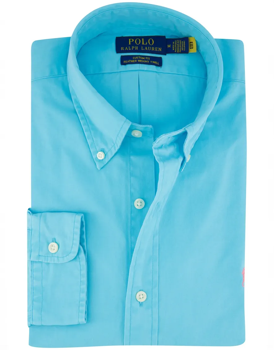 Polo Ralph Lauren overhemd blauw button-down lange mouw