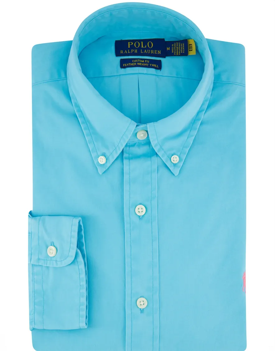 Polo Ralph Lauren overhemd blauw button-down lange mouw
