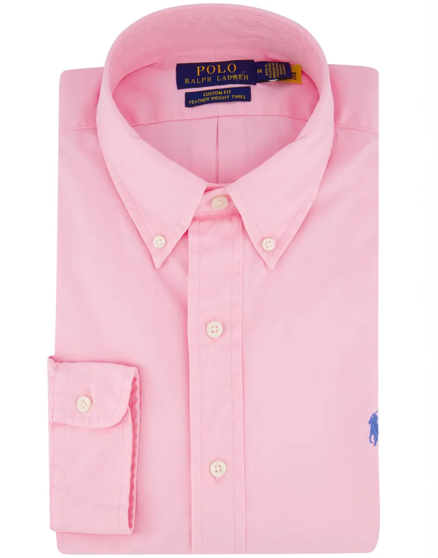 Polo Ralph Lauren overhemd roze button-down effen
