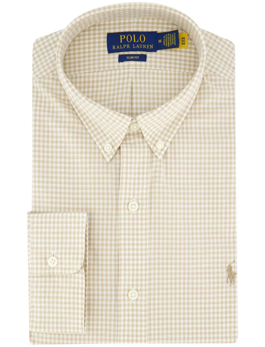 Polo Ralph Lauren overhemd slim fit beige