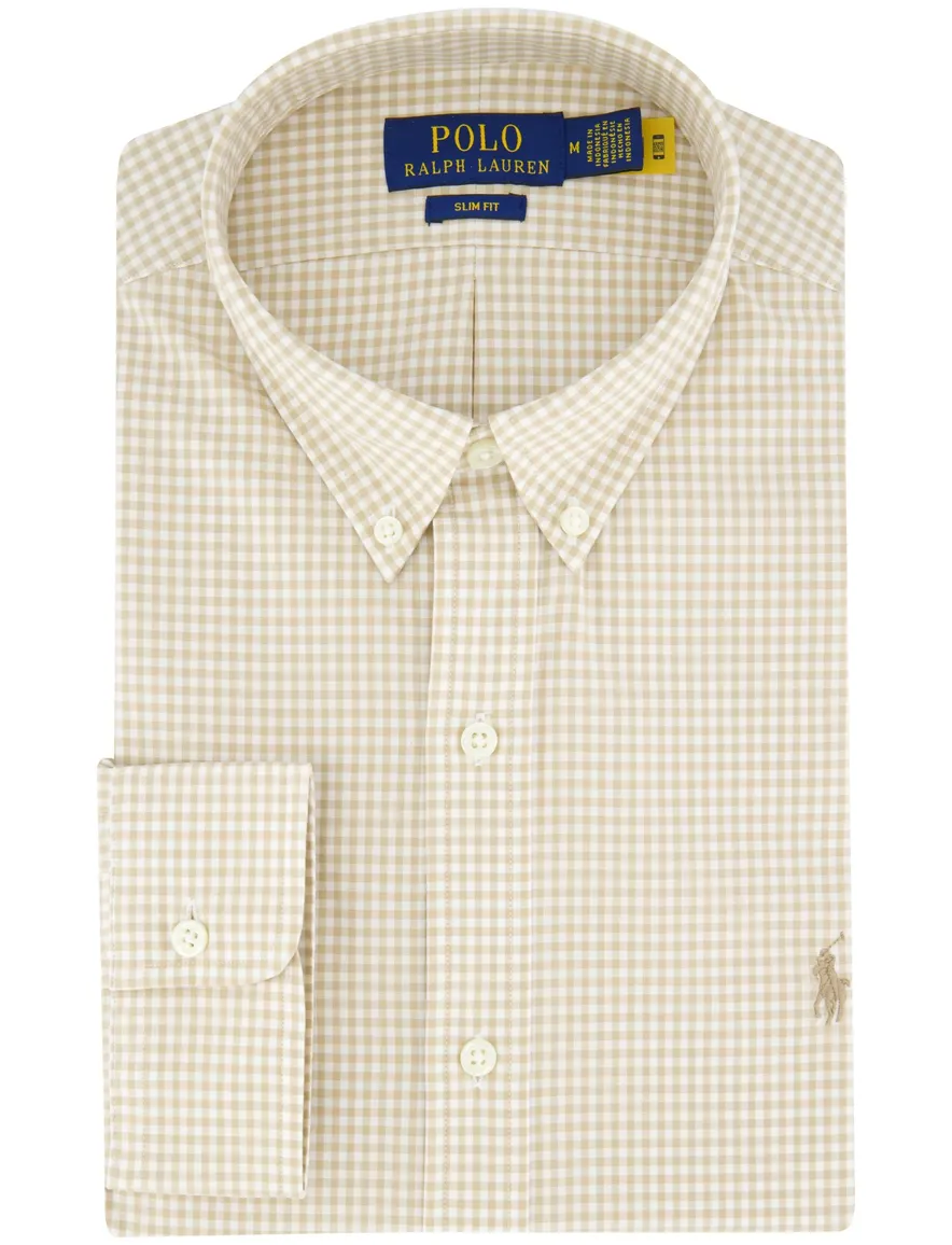 Polo Ralph Lauren overhemd slim fit beige