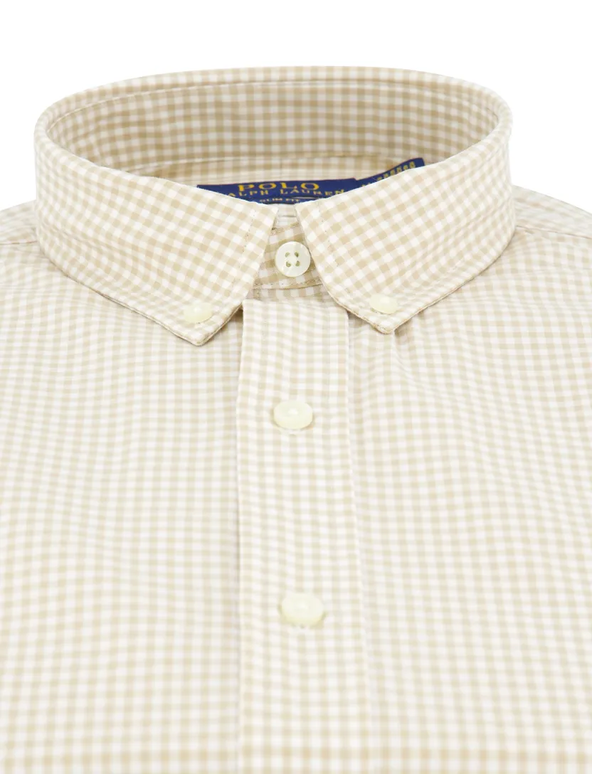 Polo Ralph Lauren geruit overhemd slim fit beige