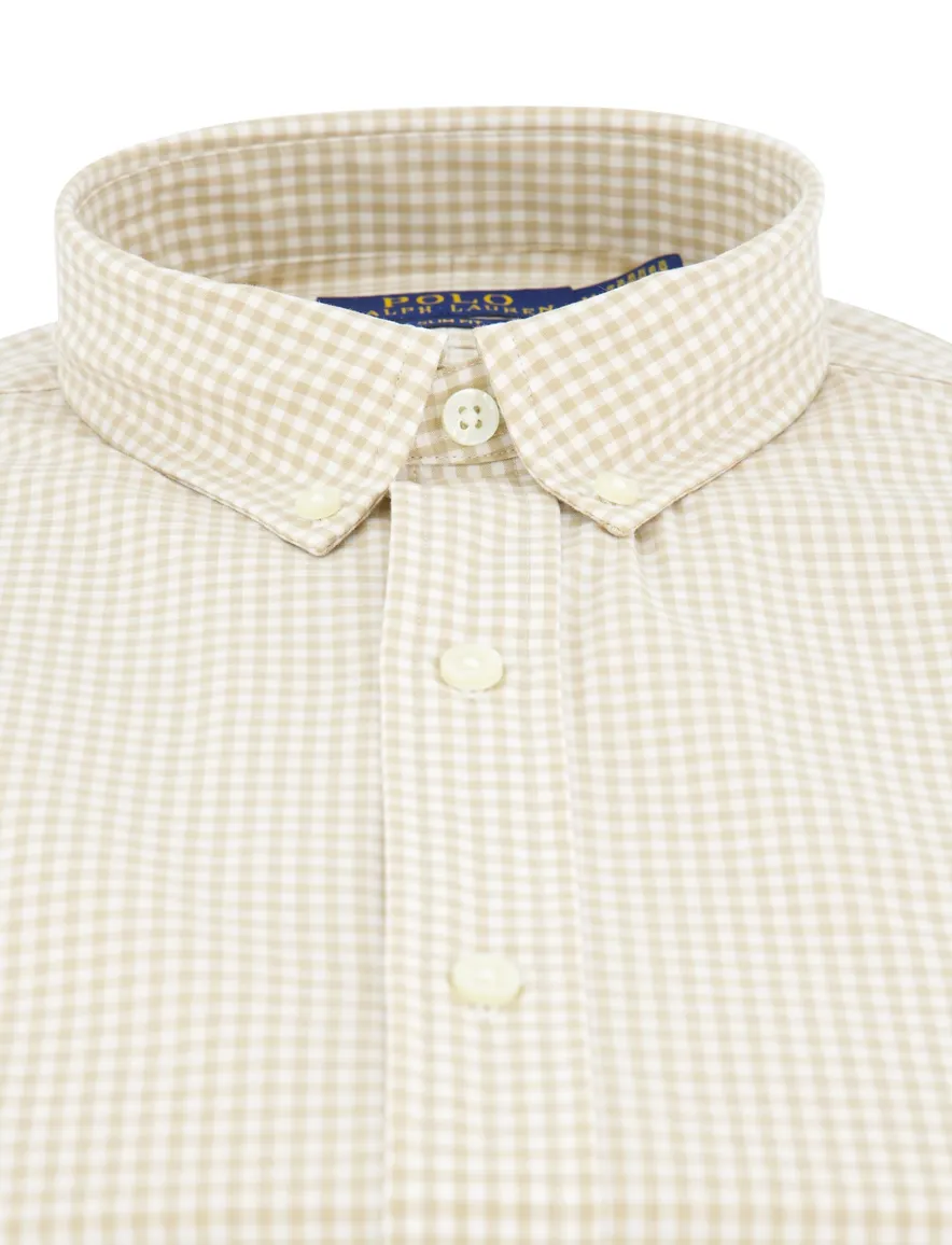 Polo Ralph Lauren overhemd slim fit beige geruit
