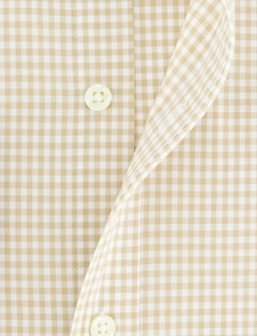 Polo Ralph Lauren geruit overhemd slim fit beige