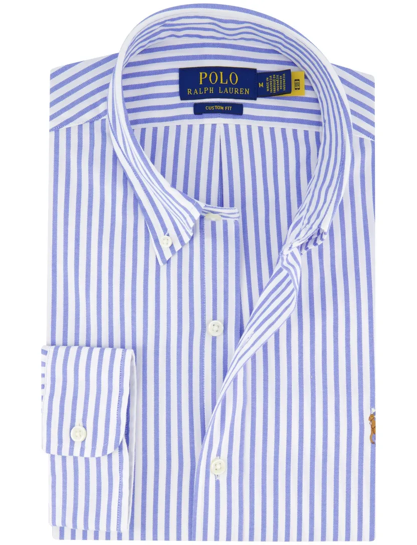 Polo Ralph Lauren overhemd blauw wit gestreept