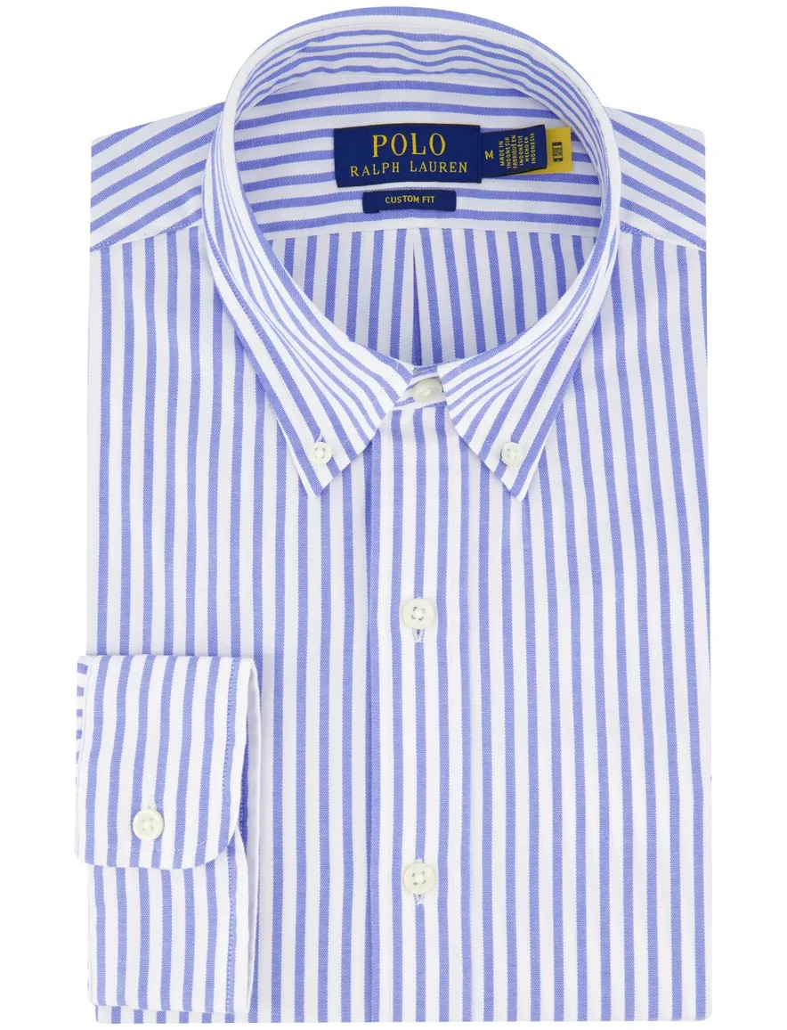 Polo Ralph Lauren overhemd blauw wit gestreept