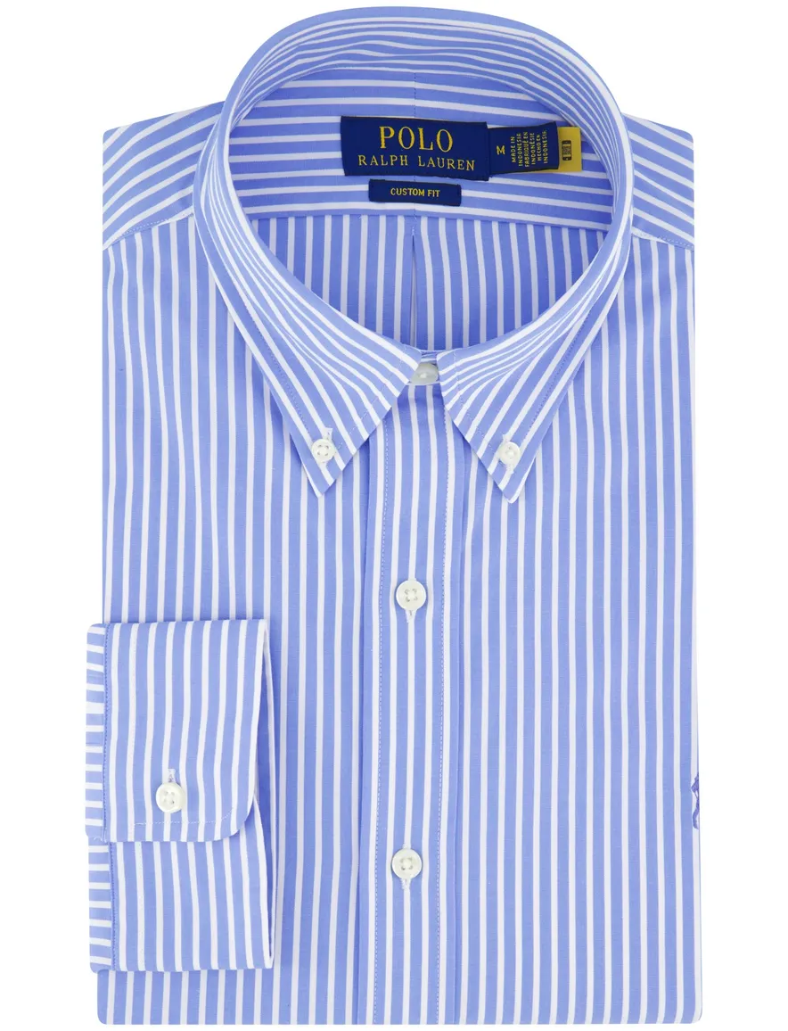 Polo Ralph Lauren overhemd blauw wit gestreept