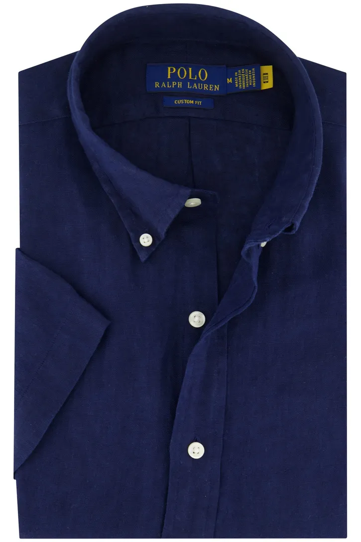 Polo Ralph Lauren Custom Fit overhemd navy button-down