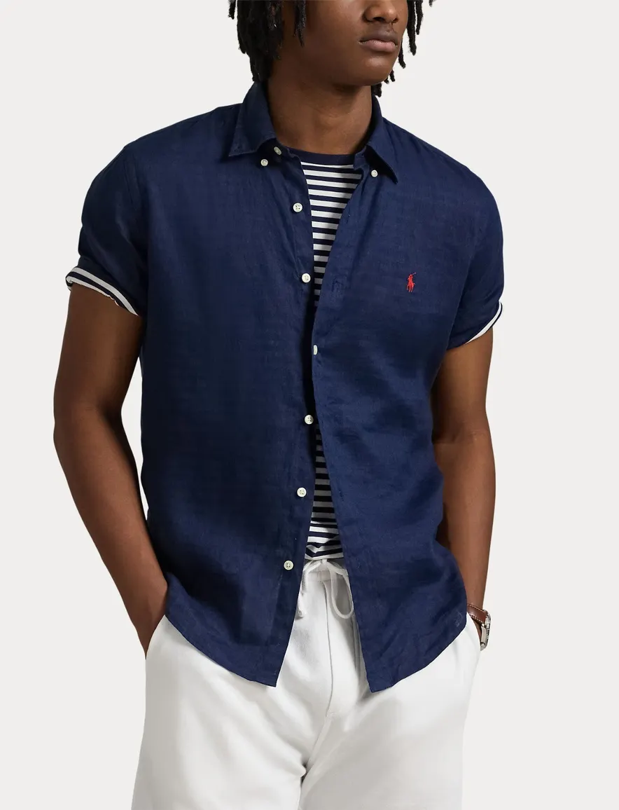 Polo Ralph Lauren Custom Fit overhemd navy