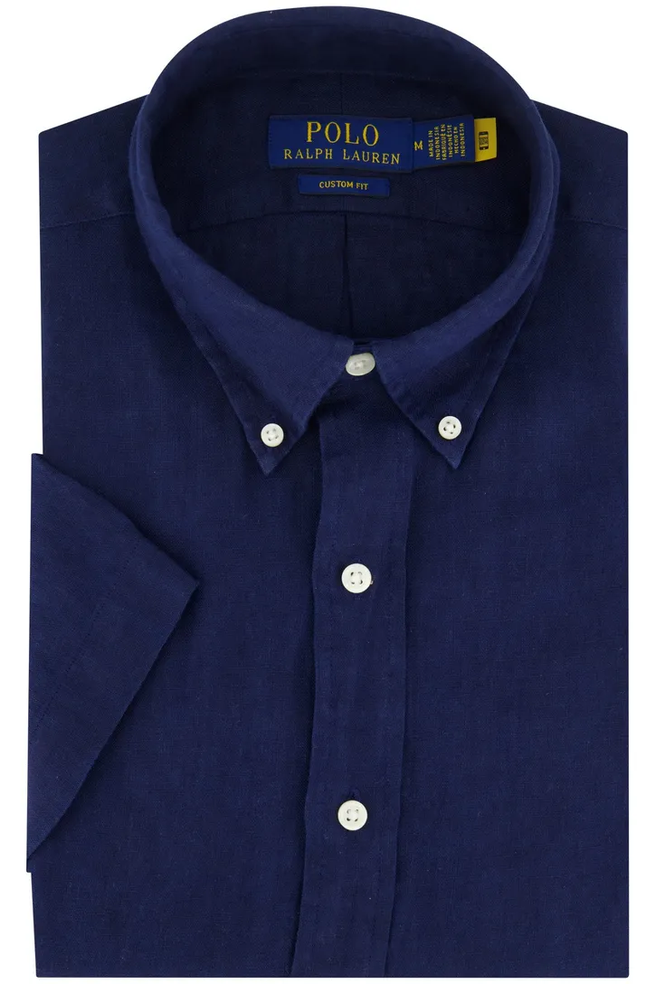 Polo Ralph Lauren Custom Fit overhemd navy button-down