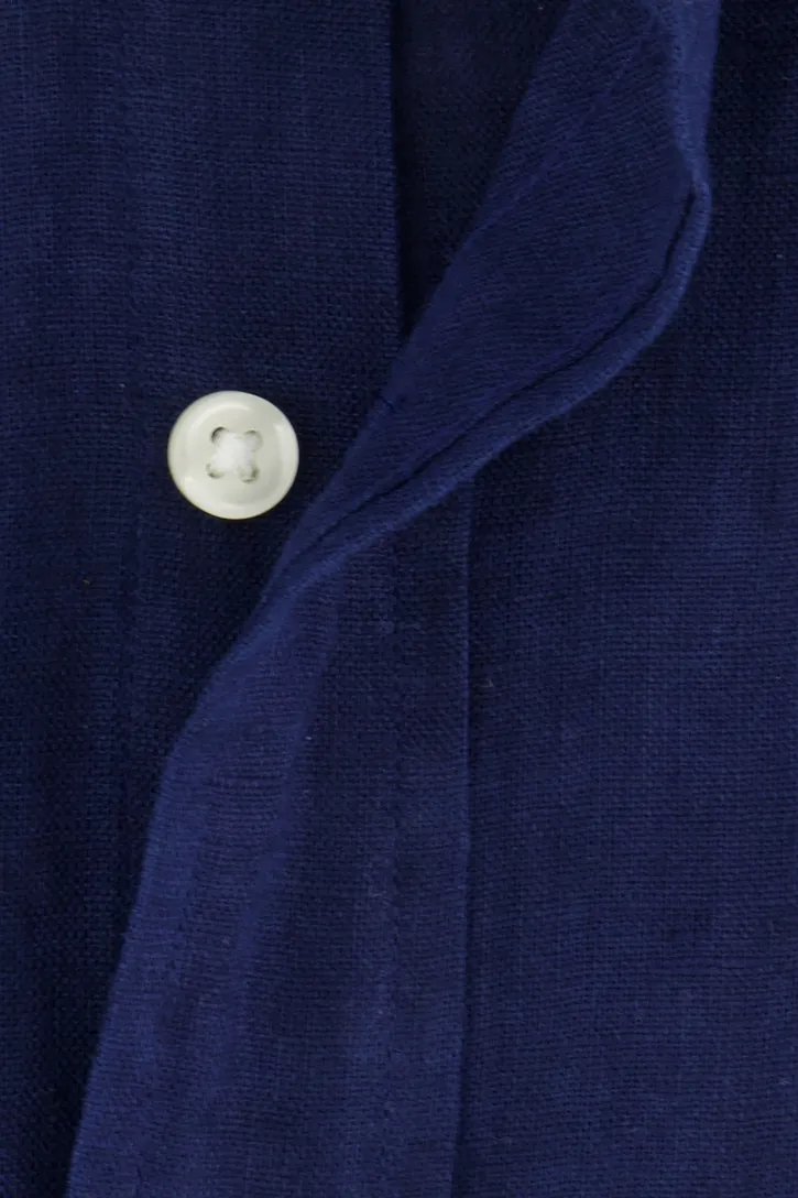 Polo Ralph Lauren Custom Fit overhemd navy button-down