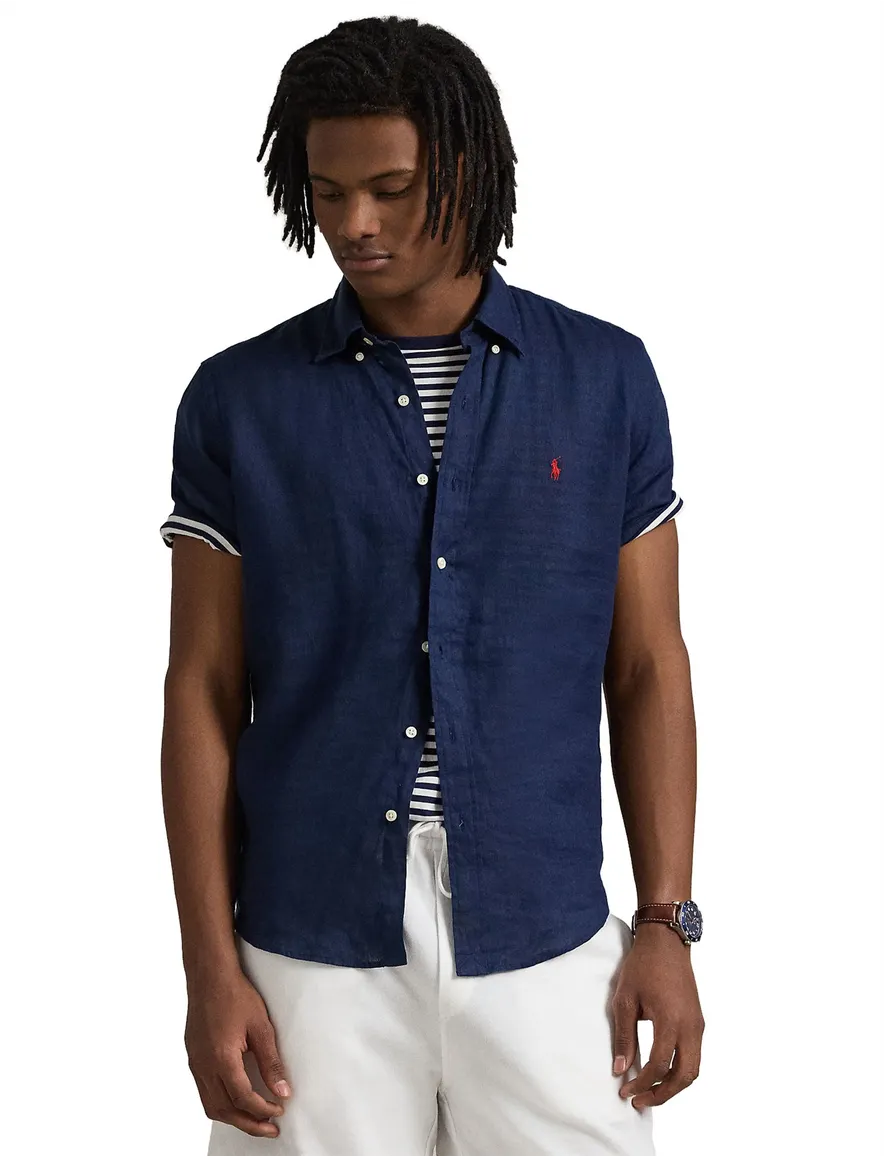 Polo Ralph Lauren Custom Fit overhemd navy