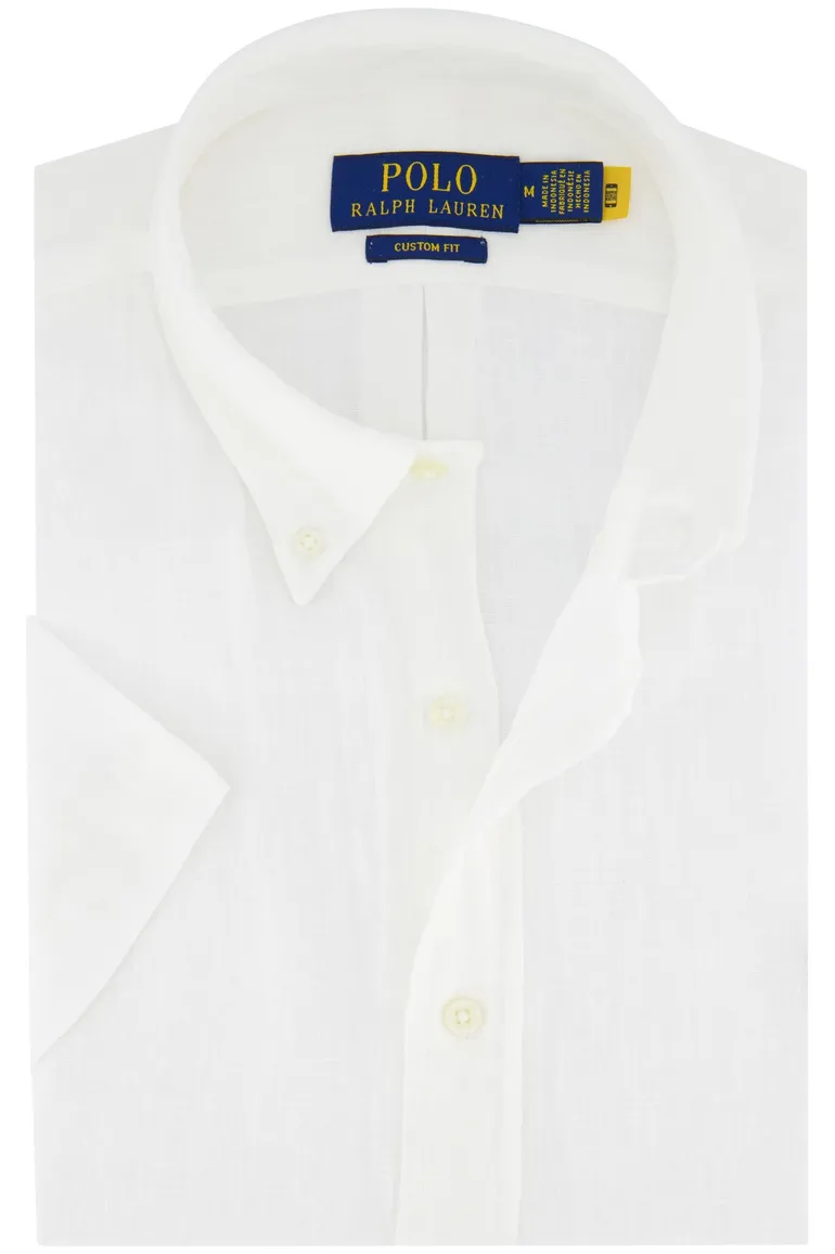Polo Ralph Lauren Custom Fit overhemd wit linnen