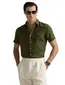 Polo Ralph Lauren overhemd mosgroen Custom Fit
