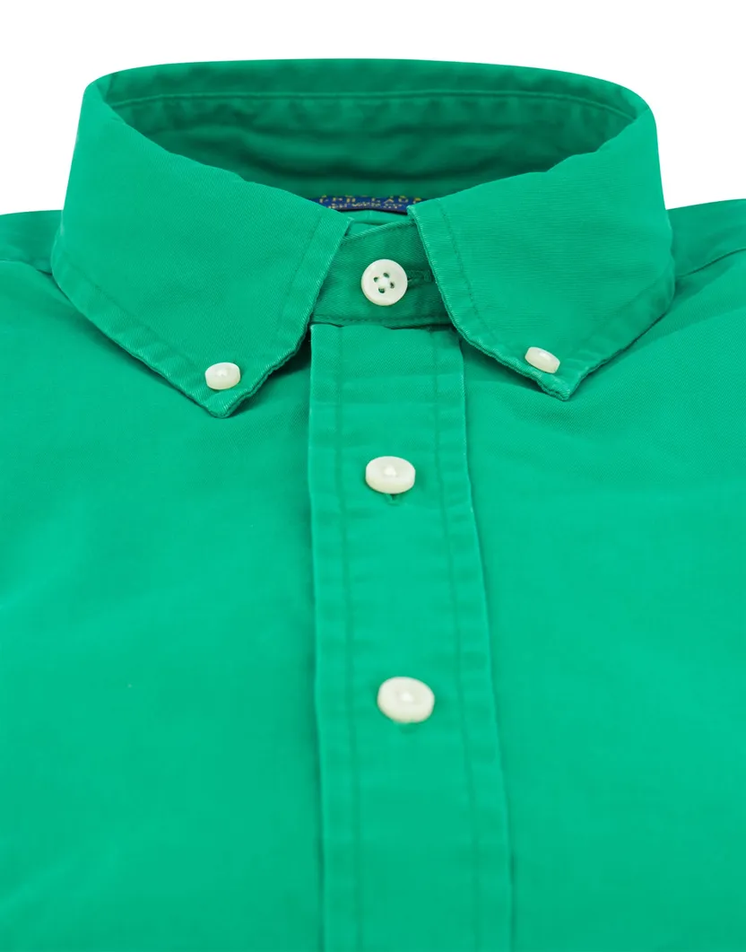 Polo Ralph Lauren overhemd groen button-down effen