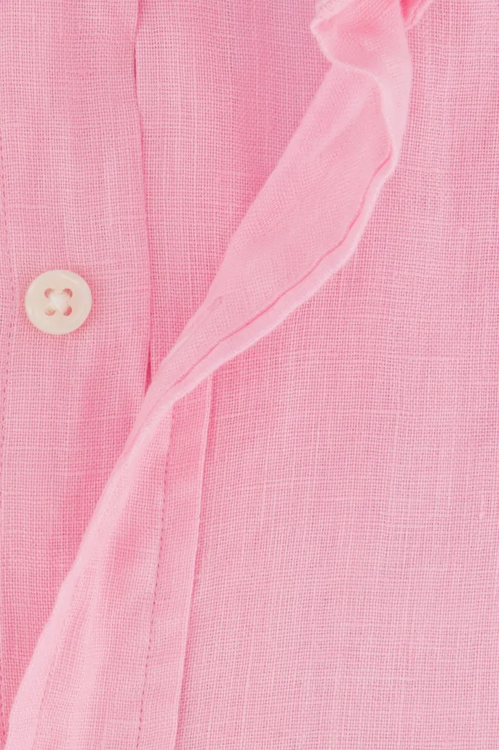 Polo Ralph Lauren overhemd roze linnen button-down