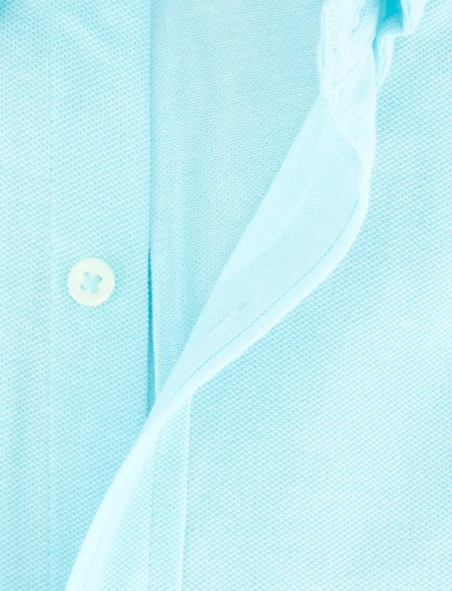 Overhemd Polo Ralph Lauren lichtbla oxford groen