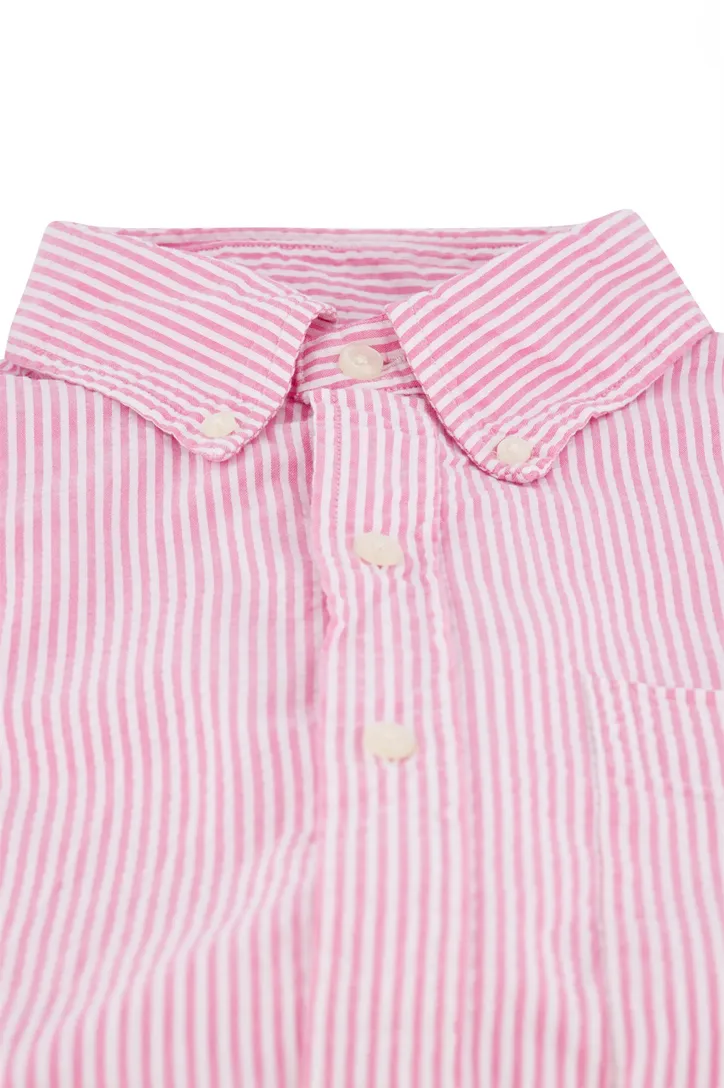 Polo Ralph Lauren overhemd korte mouw roze borstzak