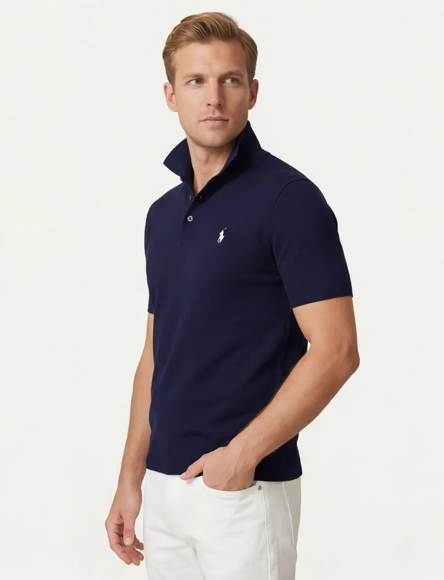 Polo Ralph Lauren knitted polo boord navy