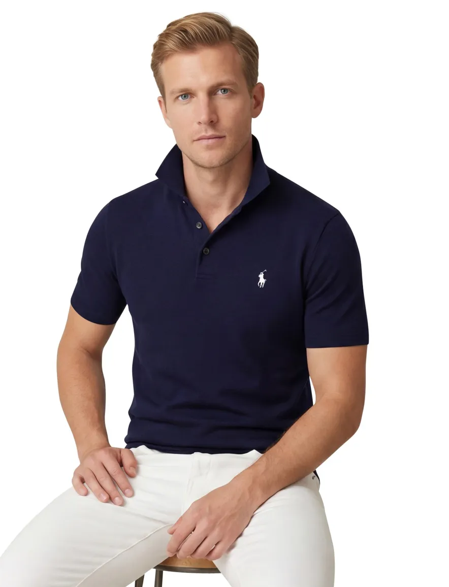 Polo Ralph Lauren knitted polo boord navy